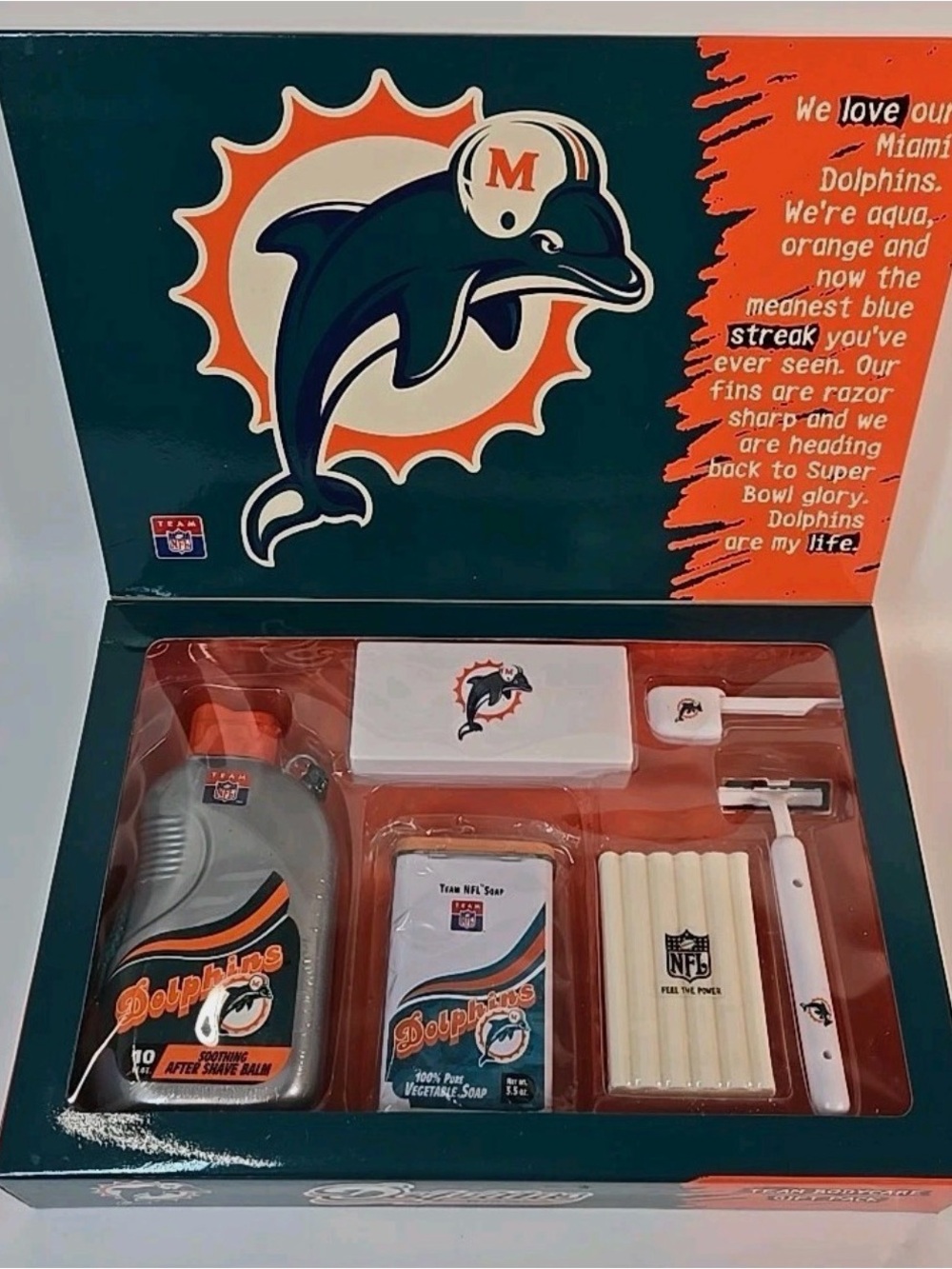 NFL Team Body Care Gift Pack in Teal & White